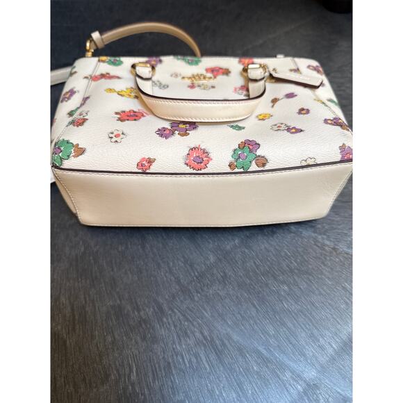 FLAWED Coach Alice Satchel Spaced Floral Field Print - Picture 4 of 10